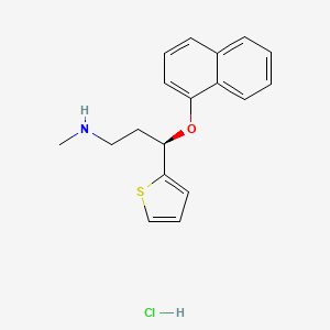 Chemical structure of Duloxetine hydrochloride, (R)-