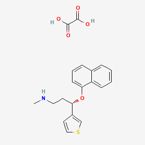 Chemical structure of Duloxetine impurity F Oxalate