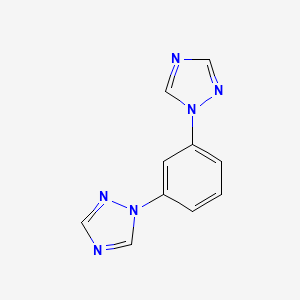 Chemical structure of 1-(3-(1H-1,2,4-triazol-1-yl)phenyl)-1H-1,2,4-triazole