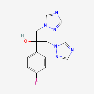 Chemical structure of 2-(4-Fluorophenyl)-1,3-bis(1H-1,2,4-triazol-1-yl)propan-2-ol