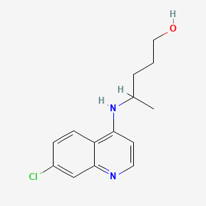 Chemical structure of 4-[(7-Chloro-4-quinolinyl)amino]-1-pentanol