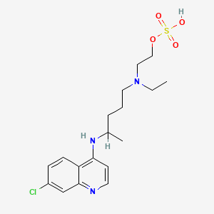 Chemical structure of Hydroxychloroquine O-sulfate