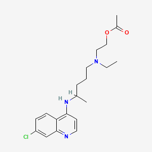 Chemical structure of Hydroxychloroquine acetate