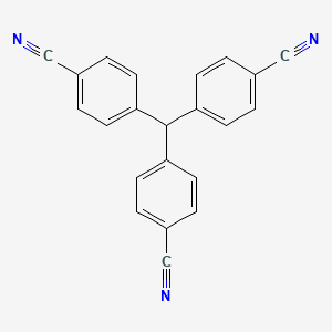 Chemical structure of 4,4',4''-Methanetriyltribenzonitrile