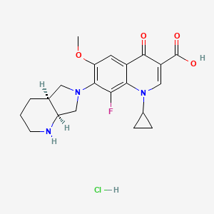 Chemical structure of Moxifloxacin EP Impurity D HCl