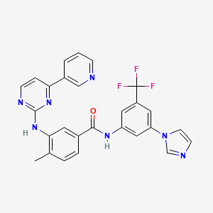 Chemical structure of Desmethylimidazole Nilotinib