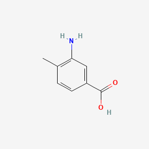 Chemical structure of 3-Amino-4-methylbenzoic acid