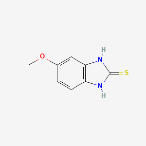 Chemical structure of 5-Methoxy-2-mercaptobenzimidazole