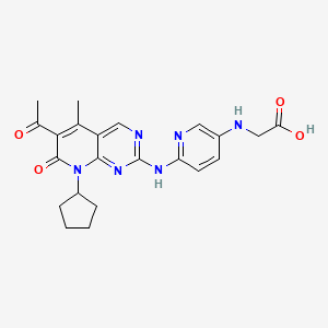 Chemical structure of Palbociclib N-Acetic Acid