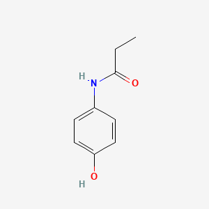 Chemical structure of N-(4-Hydroxyphenyl)propanamide