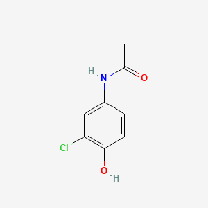 Chemical structure of 4-Acetylamino-2-chlorophenol