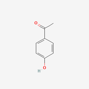 Chemical structure of 4'-Hydroxyacetophenone
