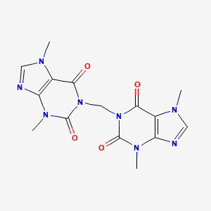 Chemical structure of 1,1'-Methylene Bis[Theobromine]