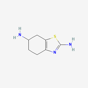 Chemical structure of 2,6-Diamino-4,5,6,7-tetrahydrobenzothiazole