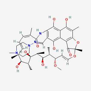Chemical structure of 25-Desacetylrifampicin