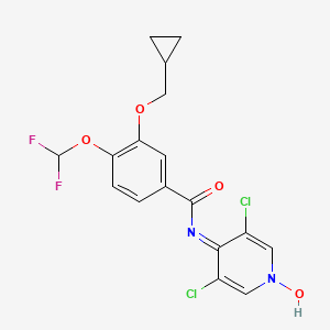 Chemical structure of roflumilast N-oxide