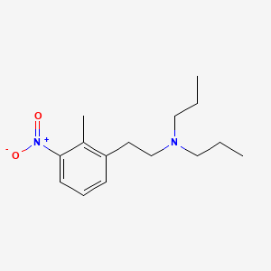 Chemical structure of N,N-dipropyl-2-methyl-3-nitrophenylethanamine