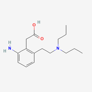 Chemical structure of 2-(2-Amino-6-(2-(dipropylamino)ethyl)phenyl)acetic acid