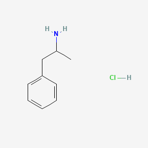 Chemical structure of Amphetamine Hydrochloride