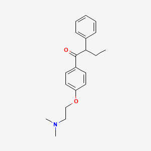 Chemical structure of 1-(4-(2-Dimethylamino)-2-ethoxyphenyl butanone