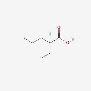 Chemical structure of 2-Ethylpentanoic acid