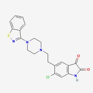 Chemical structure of 3-Oxo ziprasidone