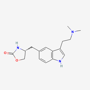 Chemical structure of Zolmitriptan, (R)-