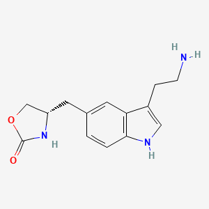 Chemical structure of Didesmethyl Zolmitriptan (90%)