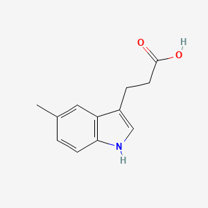 Chemical structure of 5-Methyl-1H-indole-3-propanoic acid