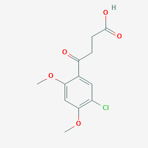 Chemical structure of 4-(5-Chloro-2,4-dimethoxyphenyl)-4-oxobutanoic acid