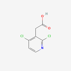 Chemical structure of 2-(2,4-Dichloropyridin-3-yl)acetic acid
