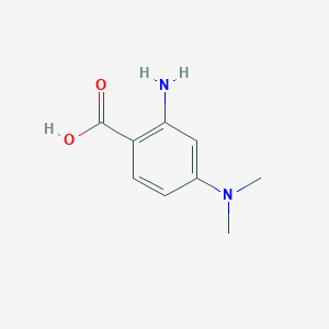 Chemical structure of 2-Amino-4-(dimethylamino)benzoic acid