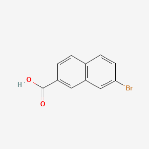Chemical structure of 7-Bromonaphthalene-2-carboxylic acid