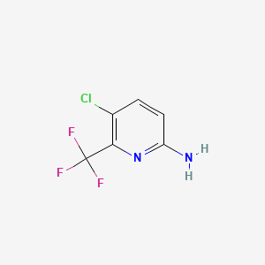 Chemical structure of 5-Chloro-6-(trifluoromethyl)pyridin-2-amine
