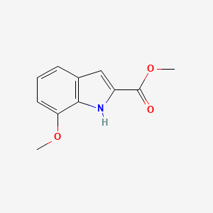 Chemical structure of Methyl 7-methoxy-1H-indole-2-carboxylate