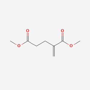 Chemical structure of 1,5-Dimethyl 2-methylenepentanedioate
