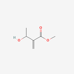 Chemical structure of Methyl 3-hydroxy-2-methylen-butanoat