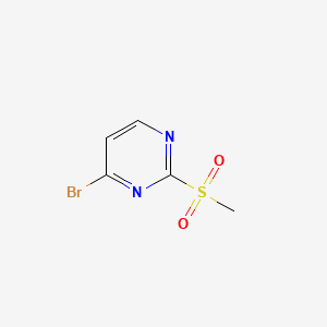 Chemical structure of 4-Bromo-2-(methylsulfonyl)pyrimidine