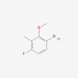 Chemical structure of 4-Fluoro-2-methoxy-3-methylphenol