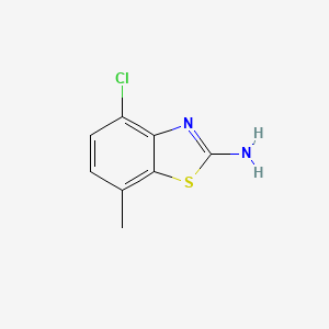 Chemical structure of 4-Chloro-7-methylbenzo[d]thiazol-2-amine