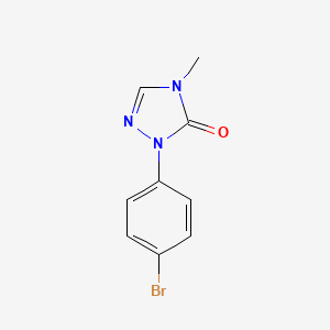 Chemical structure of 2-(4-Bromophenyl)-4-methyl-1,2,4-triazol-3-one
