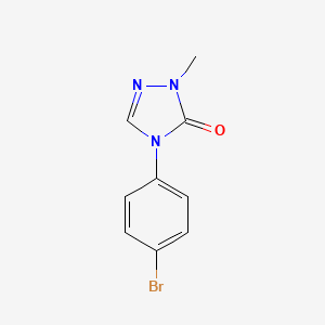 Chemical structure of 4-(4-Bromophenyl)-2-methyl-1,2,4-triazol-3-one