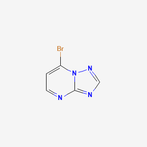 Chemical structure of 7-Bromo-[1,2,4]triazolo[1,5-a]pyrimidine