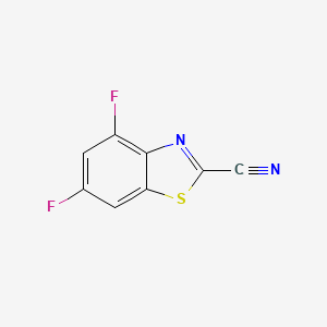 Chemical structure of 4,6-Difluoro-1,3-benzothiazole-2-carbonitrile