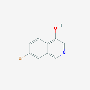 Chemical structure of 7-Bromoisoquinolin-4-ol