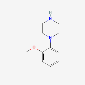 Chemical structure of 1-(2-Methoxyphenyl)piperazine