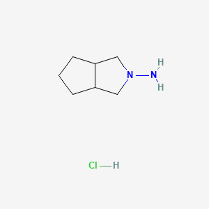 Chemical structure of Hexahydrocyclopenta(c)pyrrol-2(1H)-amine monohydrochloride