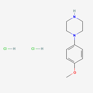 Chemical structure of 1-(4-Methoxyphenyl)-piperazine, dihydrochloride
