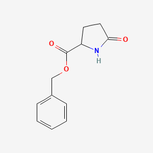 Chemical structure of Benzyl 5-oxopyrrolidine-2-carboxylate