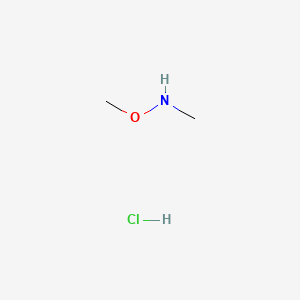Chemical structure of Methanamine, N-methoxy-, hydrochloride (1:1)